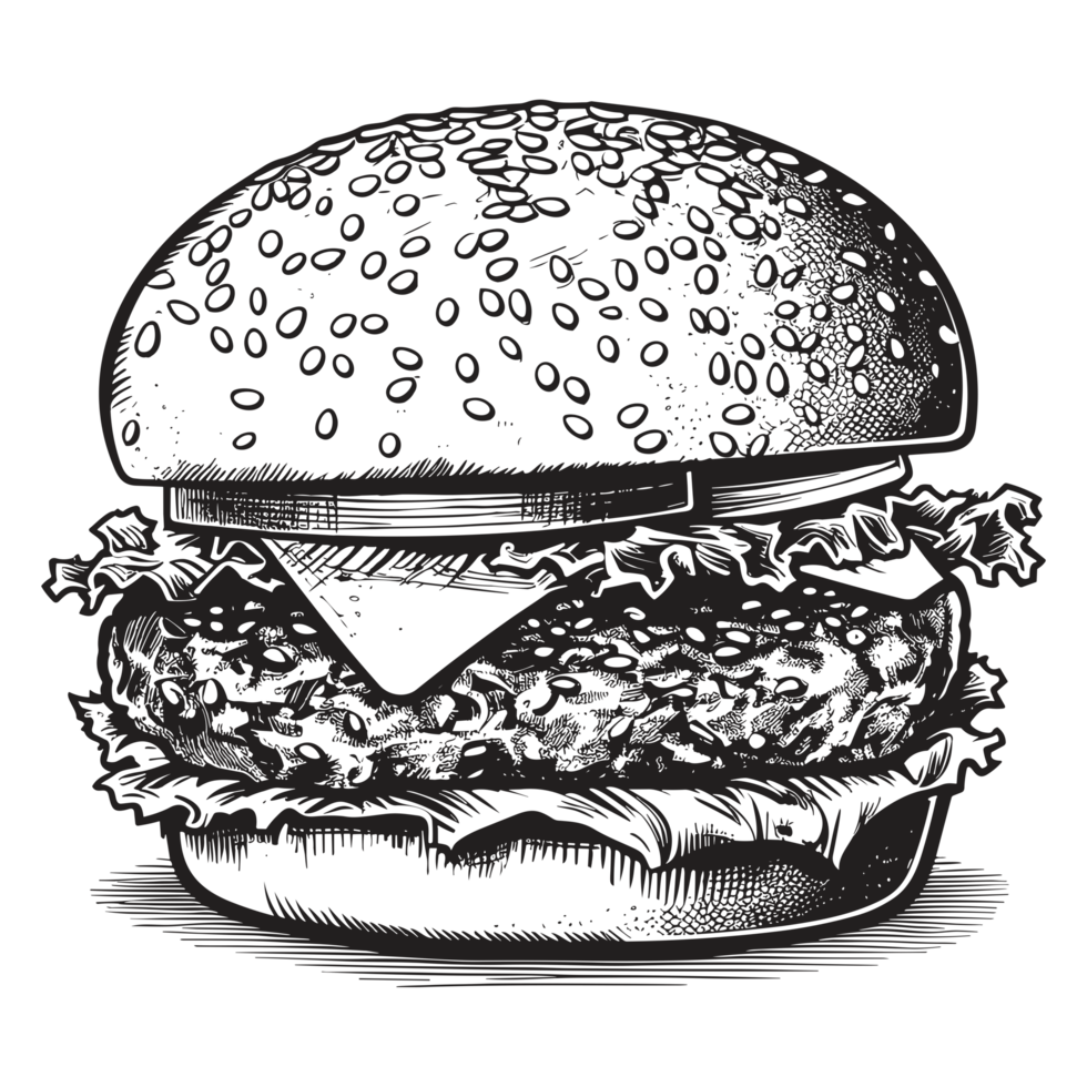 Decoración de hamburguesa